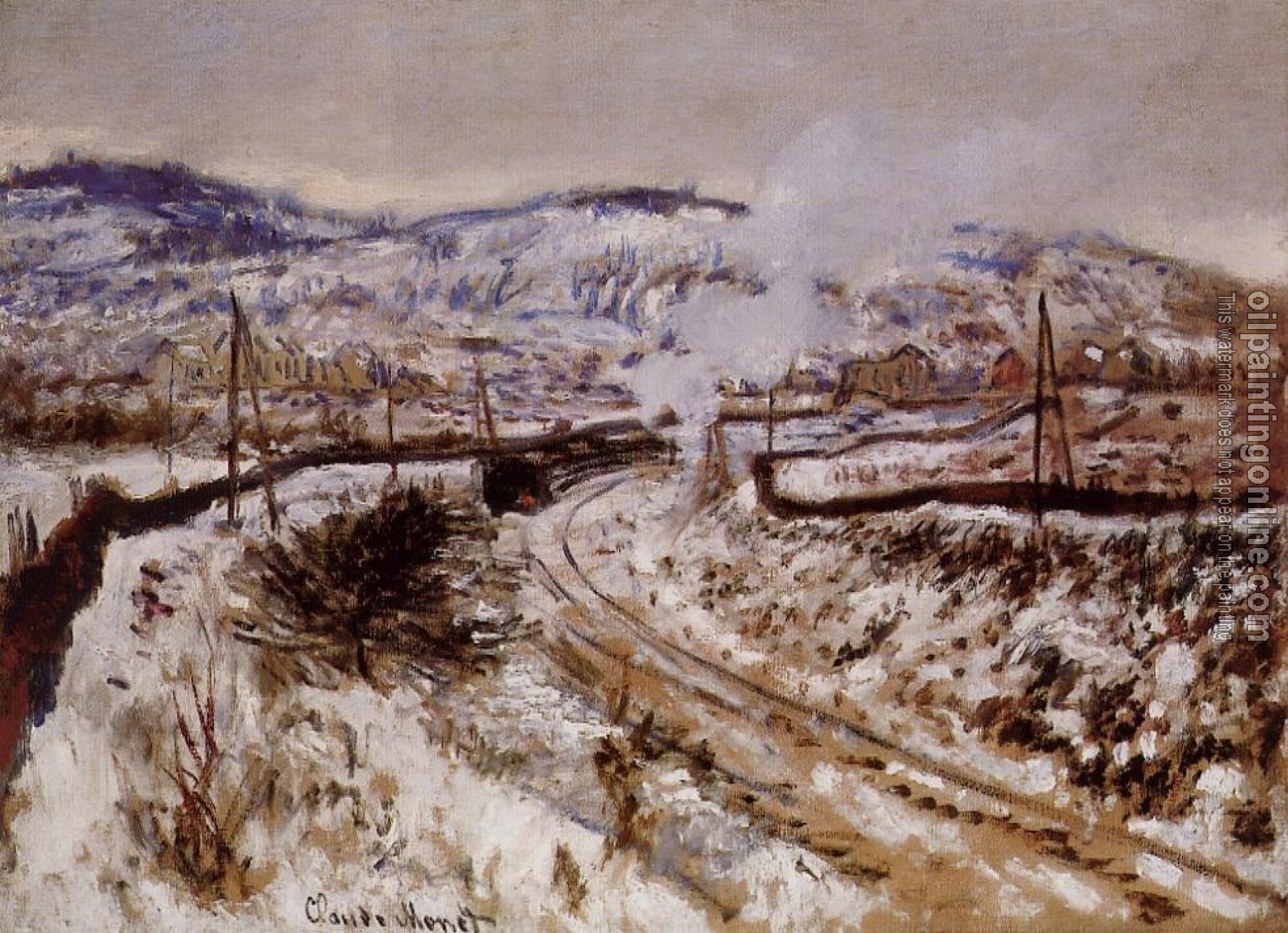 Monet, Claude Oscar - Train in the Snow, Argenteuil